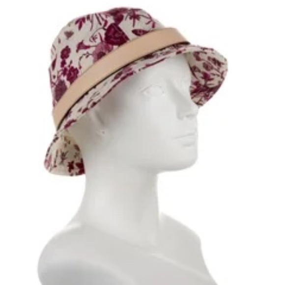 UEC GUCCI BLOOM FLORAL FEDORA BUCKET HAT PURPLE/WHITE SIZE M - Picture 2 of 8